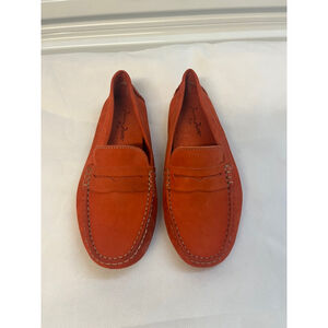 Massimo Matteo Firenze Women’s Penny Keeper, Orange Slip-On Loafers, Size 8B